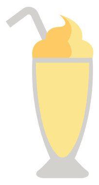 Tatlı kuyruk kuyruğu, simge çizimi, beyaz arkaplanda vektör