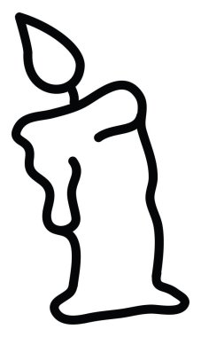 Tören mumu, simge illüstrasyonu, beyaz arkaplanda vektör