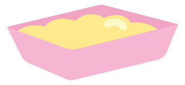 Kedi kumu, simge illüstrasyonu, beyaz arkaplanda vektör