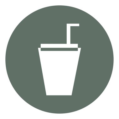 Sinema suyu, ikon illüstrasyonu, beyaz arkaplanda vektör