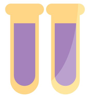 Kan örneği, simge çizimi, beyaz arkaplanda vektör