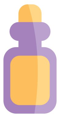 Corona tıbbı, simge illüstrasyonu, beyaz arkaplanda vektör