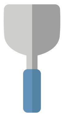 Küçük kürek, simge çizimi, beyaz arkaplanda vektör