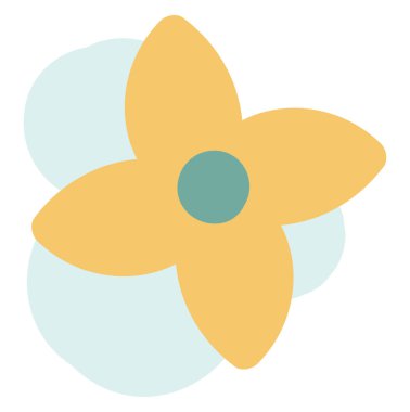 İnka çiçeğinin zambağı, simge illüstrasyonu, beyaz arkaplanda vektör