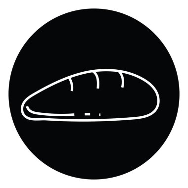 Tatlı patates, ikon çizimi, beyaz arkaplanda vektör