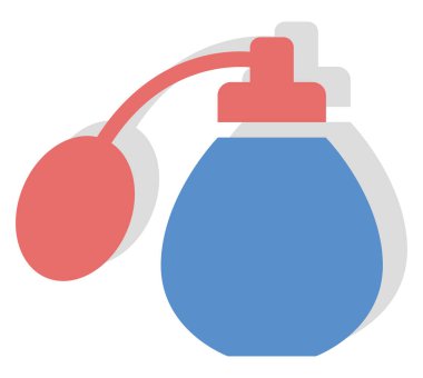 Fransız parfümü, ikon illüstrasyonu, beyaz arkaplanda vektör