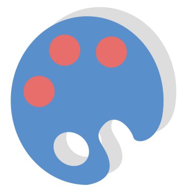 Fransız renk paleti, simge illüstrasyonu, beyaz arkaplan üzerindeki vektör