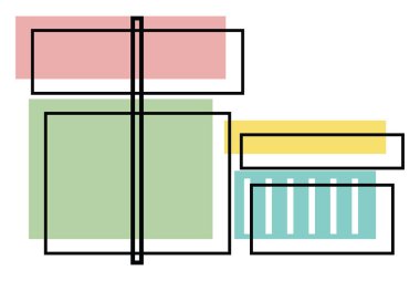 İki sürpriz hediye kutusu, simge illüstrasyonu, beyaz arkaplanda vektör
