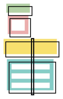 Valentine hediye kutuları, simge illüstrasyonu, beyaz arkaplanda vektör