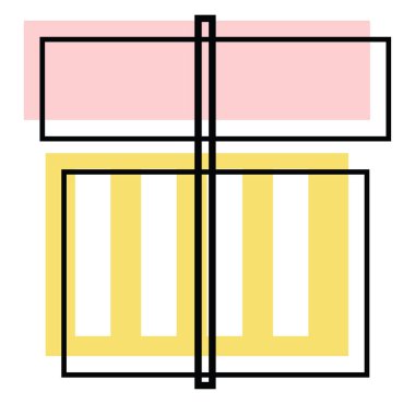 Kutlama mevcut kutusu, simge illüstrasyonu, beyaz arkaplan üzerindeki vektör