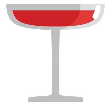 Kuyruk kuyruğu camı, simge illüstrasyonu, beyaz arkaplanda vektör