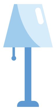 Mavi lamba, simge illüstrasyonu, beyaz arkaplanda vektör