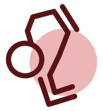 Leo burç işareti, simge illüstrasyonu, beyaz arkaplan üzerindeki vektör