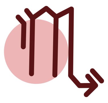 Akrep burcu işareti, simge illüstrasyonu, beyaz arkaplan üzerindeki vektör