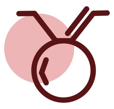 Boğa burcu işareti, simge illüstrasyonu, beyaz arkaplan üzerindeki vektör