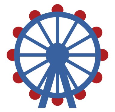 Londons gözü, simge illüstrasyonu, beyaz arkaplan üzerindeki vektör