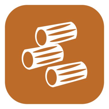 Makarna penesi, simge illüstrasyonu, beyaz arkaplan üzerindeki vektör