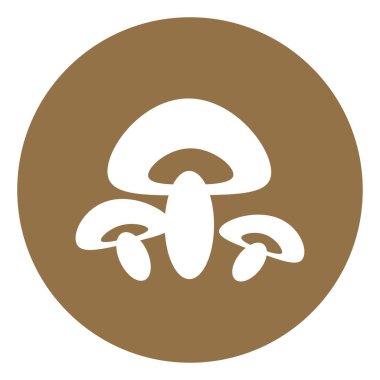 Kayın mantarları, simge illüstrasyonu, beyaz arkaplanda vektör