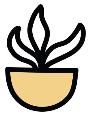 Paskalya kaktüsü, simge illüstrasyonu, beyaz arkaplanda vektör