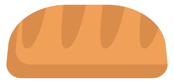 Köstliches Frisches Brot Symbolbild Vektor Auf Weißem Hintergrund — Stockvektor