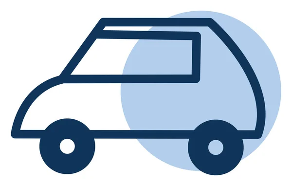 Nieuwe Blauwe Auto Icoon Illustratie Vector Witte Achtergrond — Stockvector