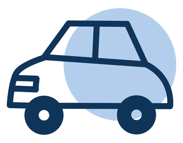 Town Car Icon Illustration Vector White Background — Stock Vector