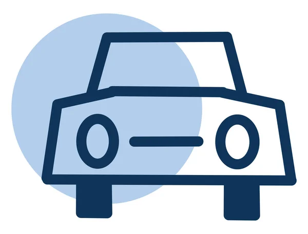 Carro Corrida Azul Ícone Ilustração Vetor Sobre Fundo Branco — Vetor de Stock