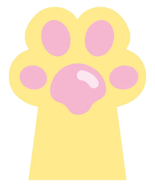 Cat Paw Icon Illustration Vector White Background — 스톡 벡터