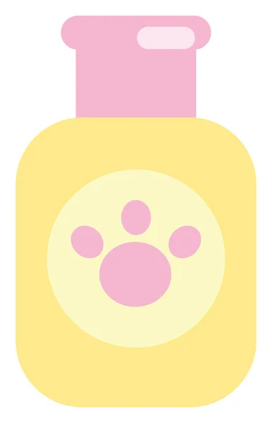 Cat Shampoo Icon Illustration Vector White Background — Stock Vector