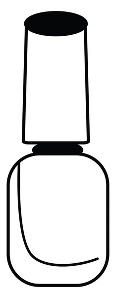 Smalto Unghie Bottiglia Icona Illustrazione Vettore Sfondo Bianco — Vettoriale Stock