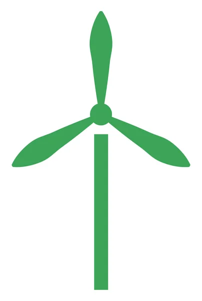 Energia Wiatru Ilustracja Ikony Wektor Białym Tle — Wektor stockowy