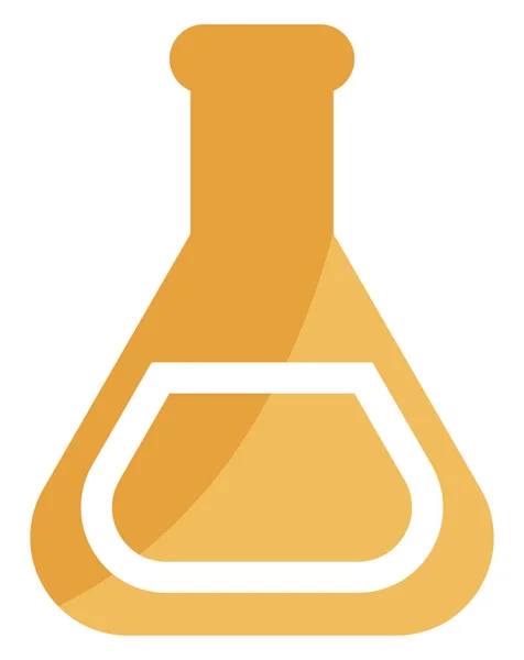 Botella Química Ilustración Icono Vector Sobre Fondo Blanco — Vector de stock
