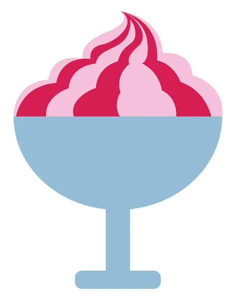 Dessert Ice Cream Icon Illustration Vector White Background — Stock Vector