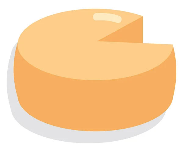 Παρμεζάνα Τυρί Εικόνα Διάνυσμα Λευκό Φόντο — Διανυσματικό Αρχείο