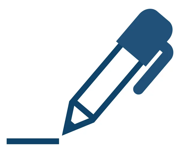 Bibliotheksstift Symbolabbildung Vektor Auf Weißem Hintergrund — Stockvektor