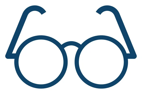 Okuma Gözlükleri Simge Illüstrasyonu Beyaz Arkaplan Üzerindeki Vektör — Stok Vektör