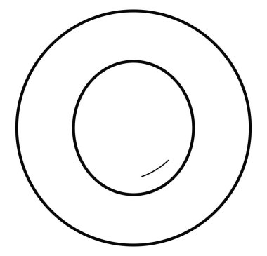 Yaz şapkası, simge illüstrasyonu, beyaz arkaplanda vektör