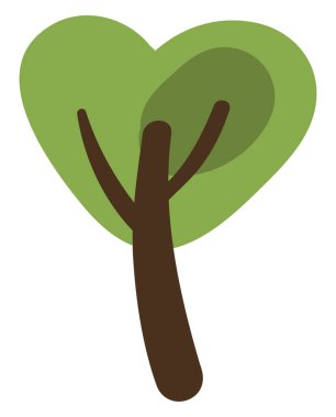 Avrupa dişbudak ağacı, simge illüstrasyonu, beyaz arkaplan üzerindeki vektör