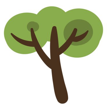 Fıstık ağacı, simge illüstrasyonu, beyaz arkaplanda vektör