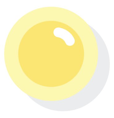 Yanan güneş, simge illüstrasyonu, beyaz arkaplanda vektör