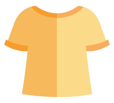 Mavi tişört, simge illüstrasyonu, beyaz arkaplanda vektör