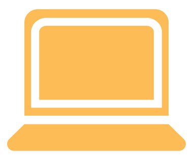 Yönetici dizüstü bilgisayar, resim, beyaz arkaplan.