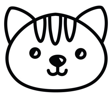 Beyaz bir arka planda bebek kedi resmi..