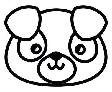 Beyaz bir arka planda güzel bir köpek resmi..