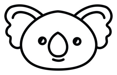 Beyaz bir arka planda güzel bir bebek koalası..