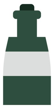 Yeşil Baileys krem şişesi, resim, beyaz arka planda..