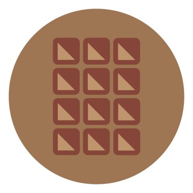 Fındıklı çikolata, resim, beyaz arka planda..