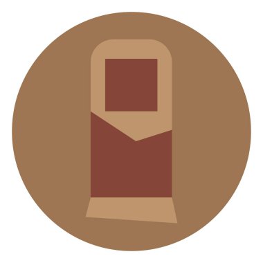 Çikolata çubuğu, resim, beyaz arka planda..