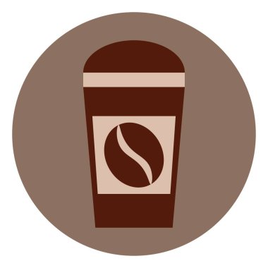 Kahve fincanı, resim, beyaz arka planda..