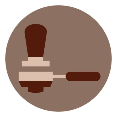 Espresso sapı, illüstrasyon, beyaz arka planda..